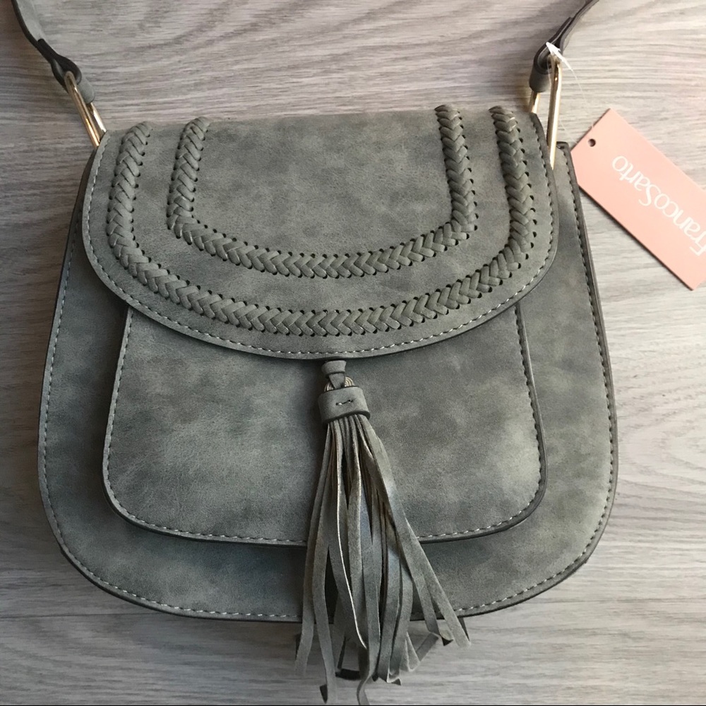 Franco Sarto Slate Saddle Bag Purse